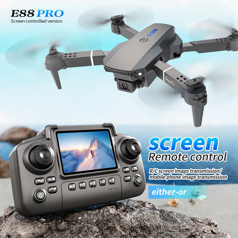 Drone Lidar - Profesjonalny dron E88 PRO z ekranem